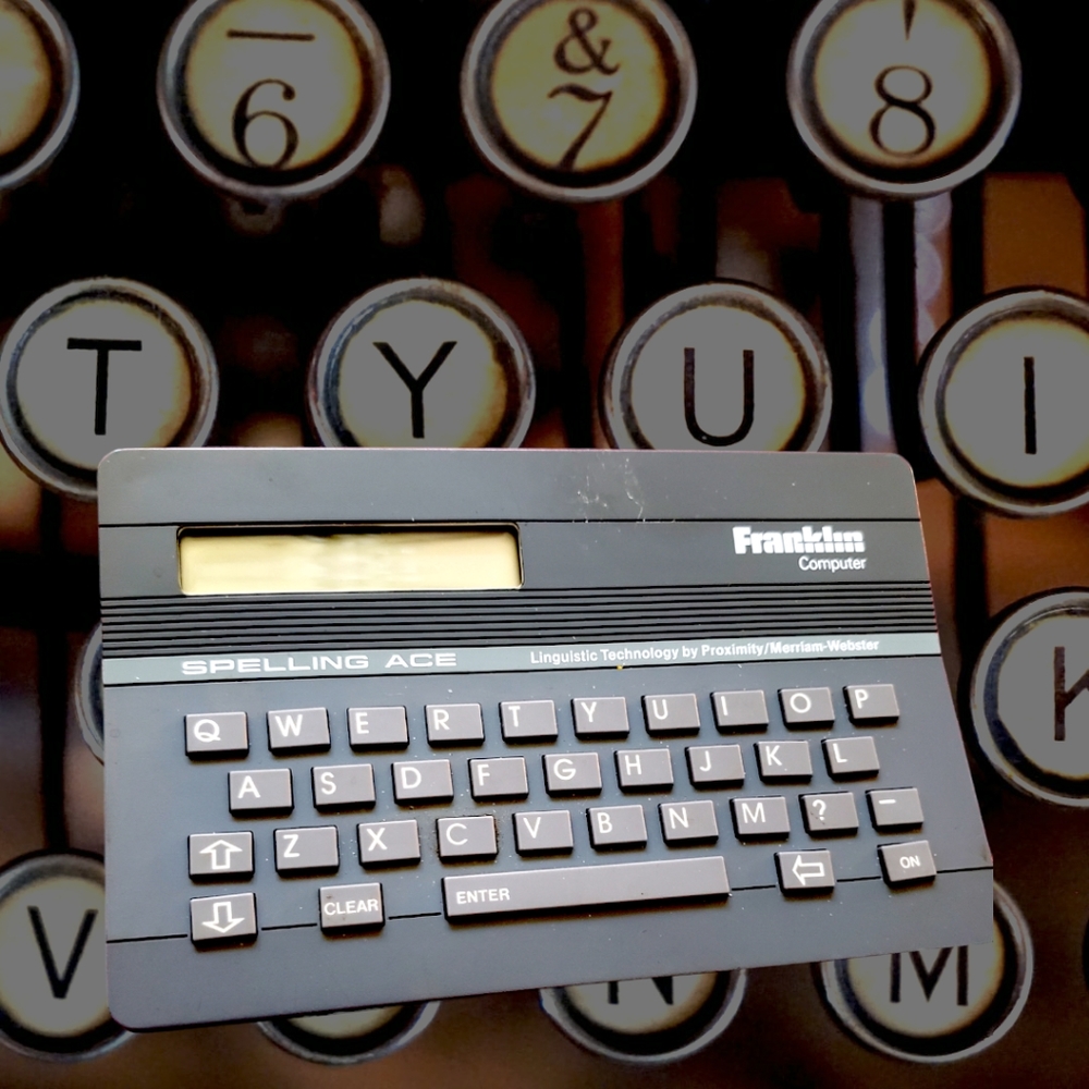 Franklin Computer Spelling Ace Gray Merriam Webster Model SA-98